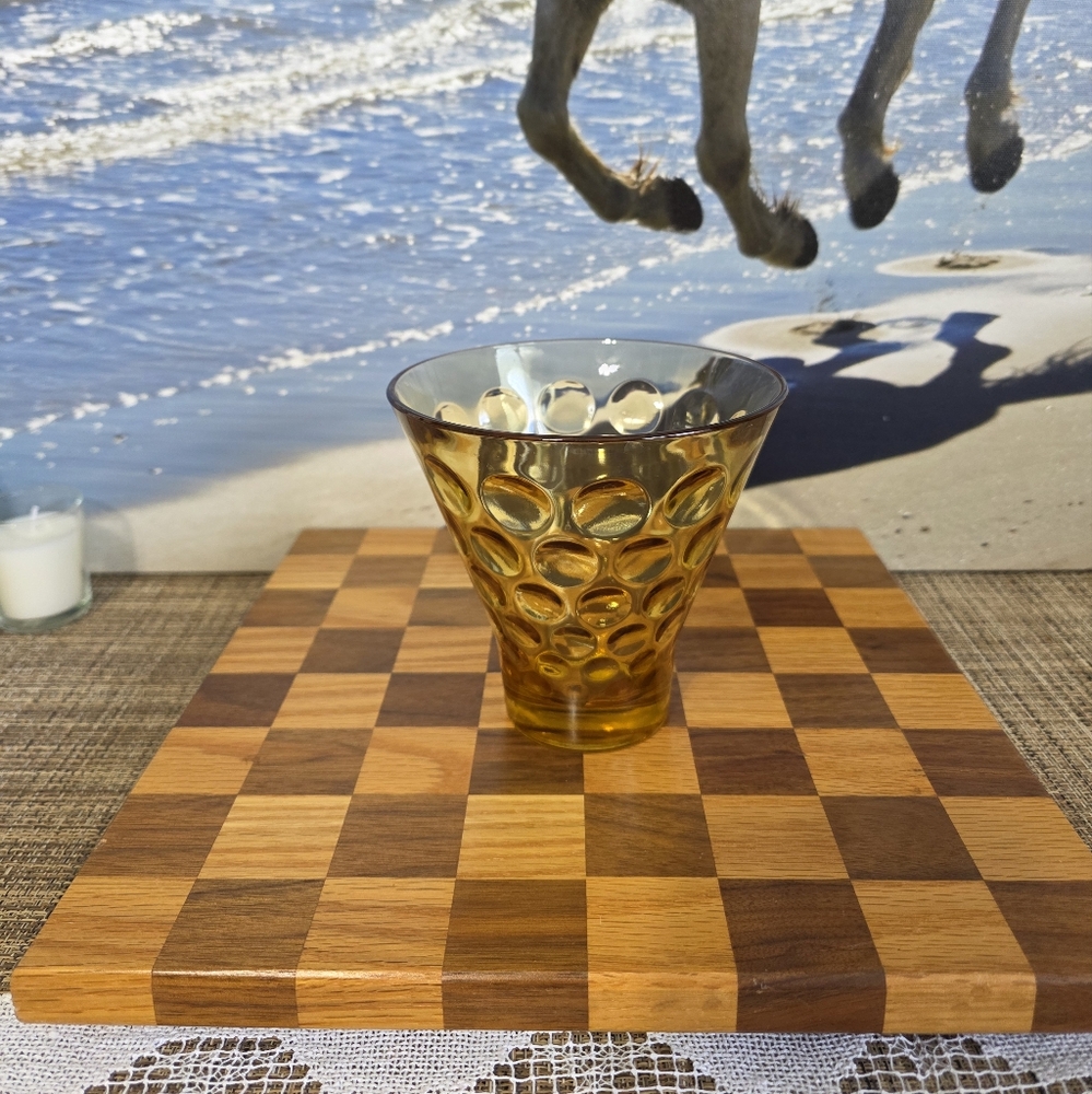 Amber Glass Art Piece
